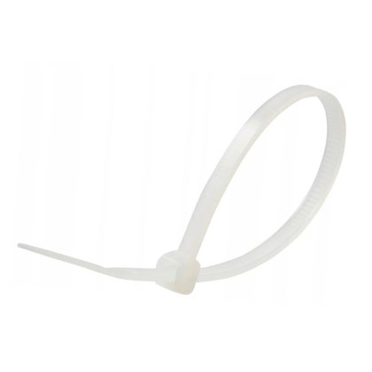 Opaski Zaciskowe V-TAC 2.5x150mm Biała 8kg Nylon66 (Opak. 100szt)