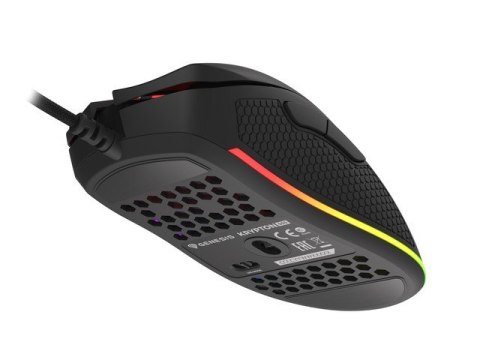 MYSZ DLA GRACZY GENESIS KRYPTON 555 8000DPI RGB CZARNA GAMINGOWA PROGRAMOWALNA (PO TESTACH)