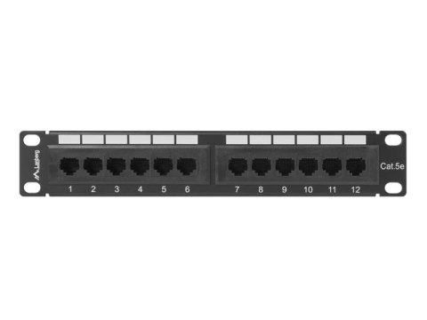 PATCH PANEL 12 PORT 1U 10" KAT.5E CZARNY LANBERG