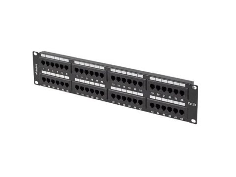 PATCH PANEL 48 PORT 2U 19" KAT.5E CZARNY LANBERG