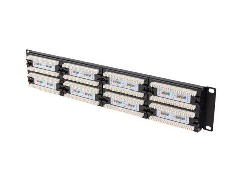 PATCH PANEL 48 PORT 2U 19" KAT.5E CZARNY LANBERG