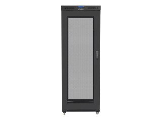 SZAFA INSTALACYJNA RACK STOJĄCA 19" 27U 800X1000 CZARNA DRZWI PERFOROWANE LCD LANBERG (FLAT PACK)