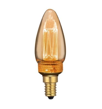 Żarówka LED V-TAC 2W EDISON RETRO Świeczka E14 Bursztynowa VT-2152 1800K 65lm