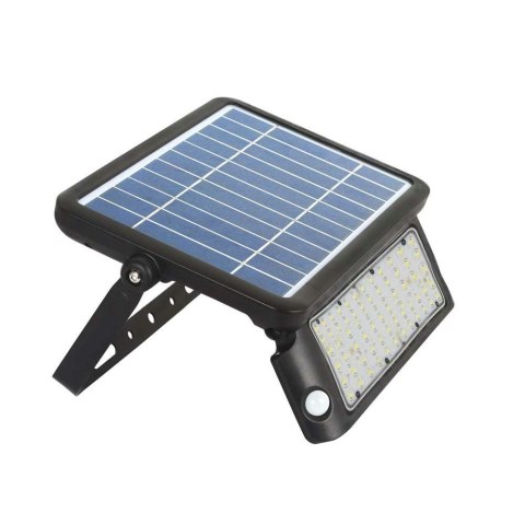 Projektor Solarny V-TAC 10W LED Czarny Czujnk Ruchu IP65 VT-787-10 4000K 1150lm