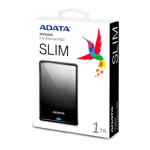 Adata DashDrive HV620S 1TB 2.5" USB3.1 Slim Czarny