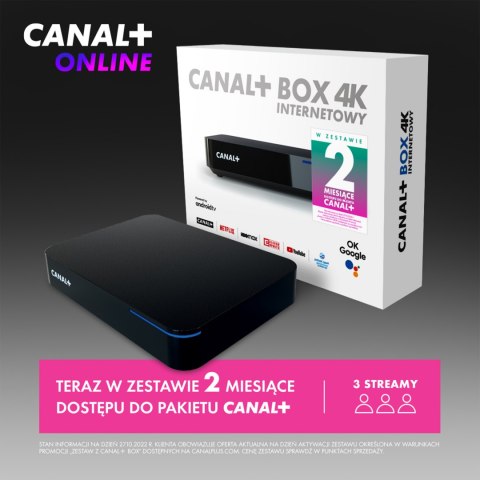 Canal+ BOX 4k z AndroidBox i pakietem TV