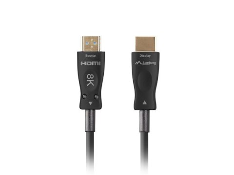 KABEL HDMI M/M V2.1 100M 8K CZARNY OPTYCZNY AOC LANBERG