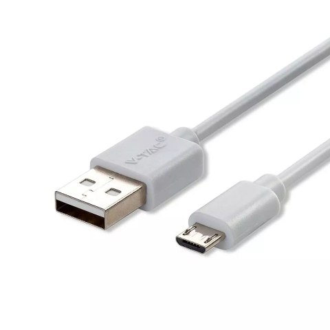 Przewód Micro USB V-TAC 1M Biały Seria Pearl VT-5301