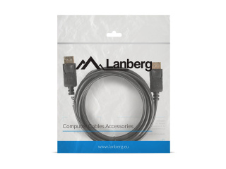 Lanberg Przewód Displayport wtyk - wtyk v1.2 4K czarny 3m
