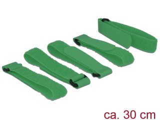 ORGANIZER KABLI - RZEP 300 X 20MM GREEN 5 SZTUK DELOCK