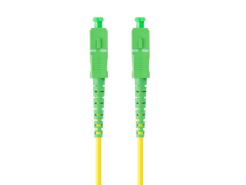 PATCHCORD ŚWIATŁOWODOWY SM SC/APC-SC/APC SIMPLEX 3.0MM LSZH G657A1 1M ŻÓŁTY LANBERG