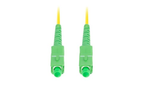 PATCHCORD ŚWIATŁOWODOWY SM SC/APC-SC/APC SIMPLEX 3.0MM LSZH G657A1 2M ZÓŁTY LANBERG