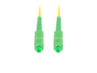 PATCHCORD ŚWIATŁOWODOWY SM SC/APC-SC/APC SIMPLEX 3.0MM LSZH G657A1 3M ZÓŁTY LANBERG