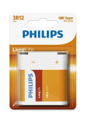 Philips Long Life Bateria płaska 4,5V 3R12 blister