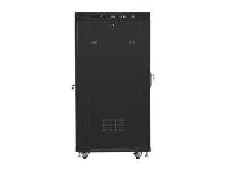 SZAFA INSTALACYJNA RACK STOJĄCA 19" 27U 800X1000 CZARNA DRZWI SZKLANE LCD LANBERG (FLAT PACK)