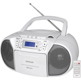 Sencor SPT3907 Boombox radioodtwarzacz CD MP3 USB FM na kasety biały