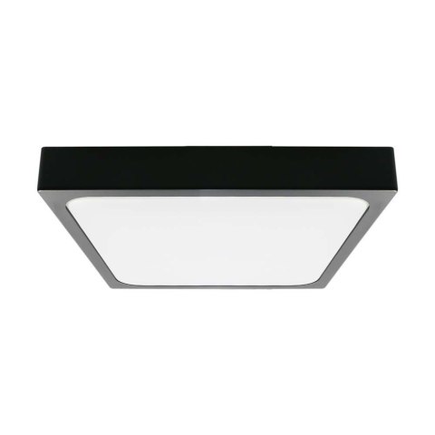 Plafon V-TAC 18W LED Kwadrat IP44 23x23cm Czarny VT-8618B-SQ 4000K 1800lm