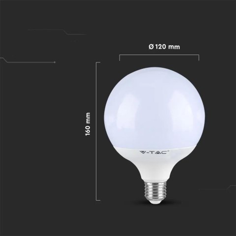 Żarówka LED V-TAC SAMSUNG CHIP 22W E27 Kula Glob G120 120Lm/W VT-242 3000K 2600lm 5 Lat Gwarancji