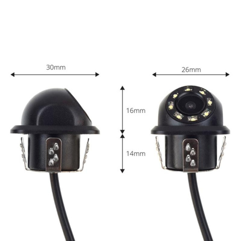 Amio Kamera cofania HD-305 LED "Night Vision" 18 mm