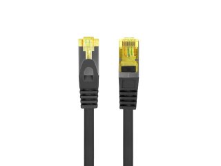 PATCHCORD KAT.6A S/FTP LSZH CU 0.25M CZARNY FLUKE PASSED LANBERG