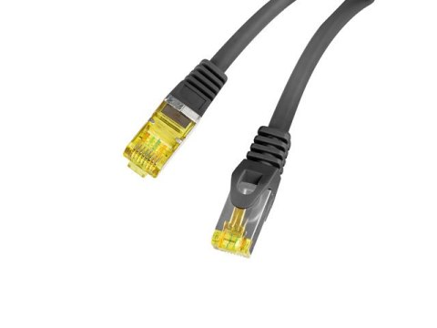 PATCHCORD KAT.6A S/FTP LSZH CU 0.25M CZARNY FLUKE PASSED LANBERG