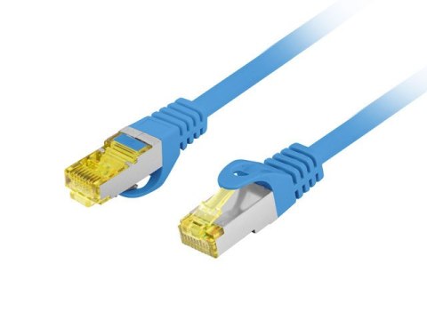 PATCHCORD KAT.6A S/FTP LSZH CU 0.25M NIEBIESKI FLUKE PASSED LANBERG