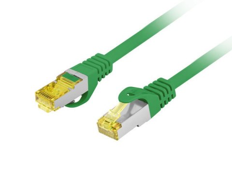 PATCHCORD KAT.6A S/FTP LSZH CU 0.25M ZIELONY FLUKE PASSED LANBERG