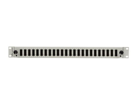 PRZEŁĄCZNICA ŚWIATŁOWODOWA LANBERG 24XSC DUPLEX / 24XLC QUAD RACK 19" 1U SZARA + AKCESORIA