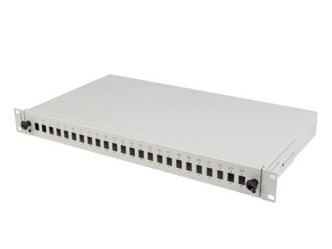 PRZEŁĄCZNICA ŚWIATŁOWODOWA LANBERG 24XSC SIMPLEX / 24XLC DUPLEX RACK 19" 1U SZARA + AKCESORIA