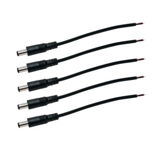 Konektor Złączka Taśm LED V-TAC Wtyczka Taśma-Zasilacz DC Jack 2,1mm (Opak. 5szt) V-TAC