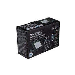 Projektor LED WiFi V-TAC 20W Czarny Z MUFĄ SMART Amazon Alexa Google Home VT-5182 RGB+3000K-6500K 1500lm