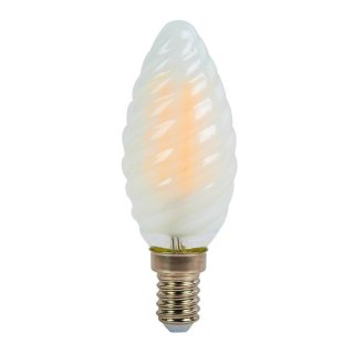 Żarówka LED V-TAC 4W Cross Filament E14 Mrożona Świeczka Twist VT-1928 6400K 400lm