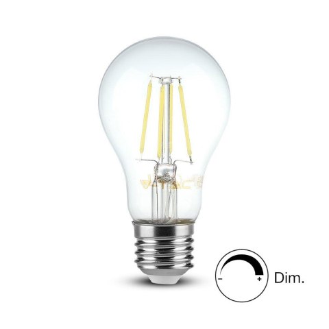 Żarówka LED V-TAC 8W Filament E27 A65 Ściemnialna VT-2288D 2700K 700lm