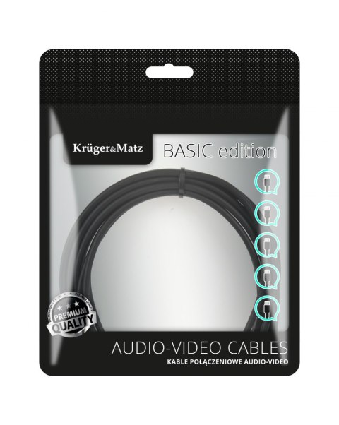 Kabel 1RCA-1RCA 1m Kruger&Matz Basic