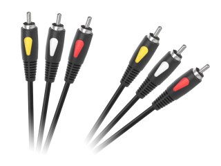 Kabel 3RCA-3RCA 1.0m Cabletech Eco-Line