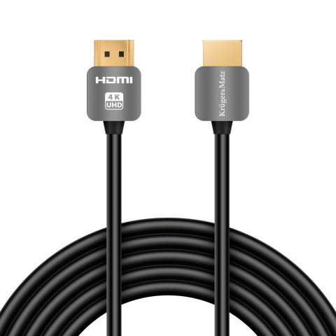 Kabel HDMI - HDMI wtyk-wtyk (A-A) 1.8m Kruger&Matz 4K