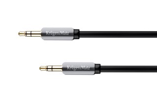 Kabel wtyk prosty - wtyk prosty jack 3.5 stereo 1.0m Kruger&Matz