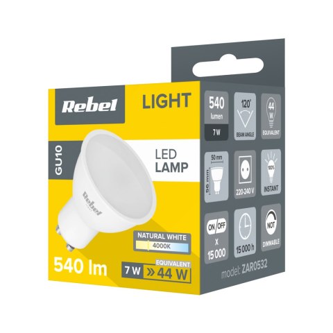 Lampa LED Rebel 7W GU10 , 4000K, 230V