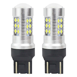 Amio Żarówki LED CANBUS 3030 24SMD T20 W21/5W White 12V/24V