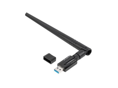 BEZPRZEWODOWA KARTA SIECIOWA WIFI LANBERG NC-1200-WIE USB 3.0 AC1200 DUAL BAND 1 WEWN. +1 ZEWN. ANT.