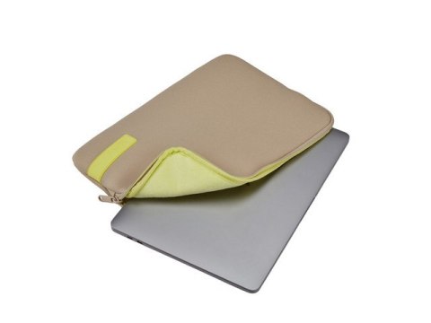 ETUI NA MACBOOK PRO CASE LOGIC REFLECT SLEEVE 13" BRĄZOWE TAUPE/SUNNY LIME