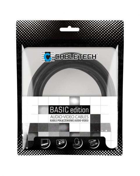 Kabel 3.5 wtyk stereo 3.5 wtyk stereo 1.0m Cabletech Basic Edition