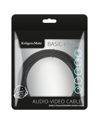 Kabel jack 3.5 wtyk stereo - 3.5 wtyk stereo 3m Kruger&Matz Basic