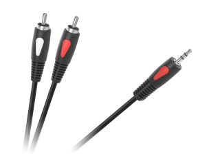 Kabel wtyk jack 3.5 - 2RCA 5.0m Cabletech Eco-Line