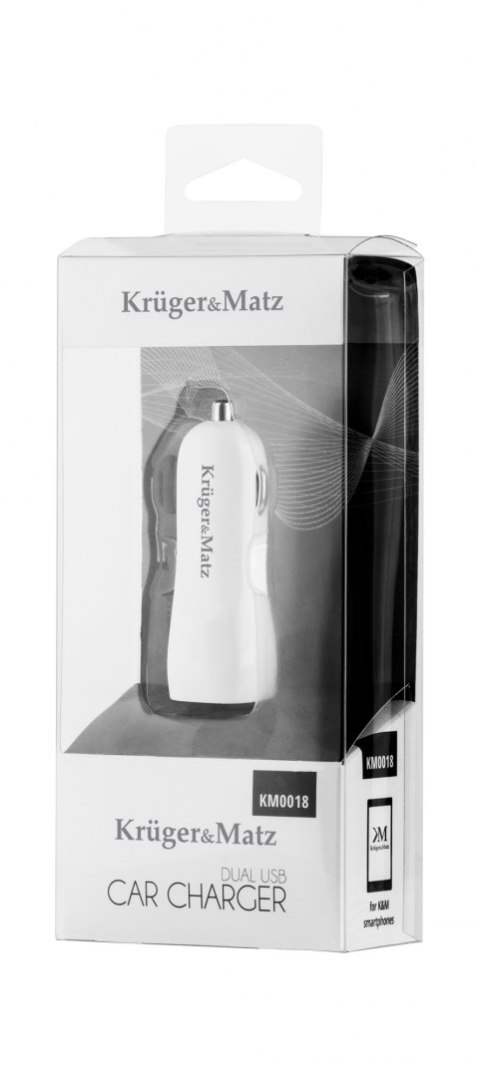 Ładowarka samochodowa Kruger&Matz 2xUSB 3000 mA z funkcją Quick Charge 3.0