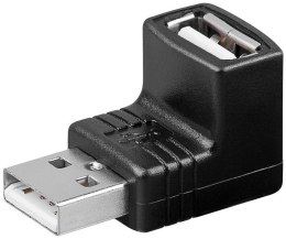 Adapter kątowy USB 2.0 gniazdo-wtyk Goobay czarny Goobay