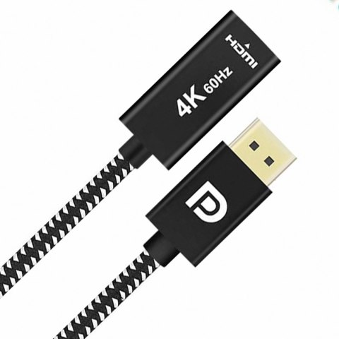 Adapter wtyk DisplayPort - gniazdo HDMI 4K SPD-H03 SPACETRONIK