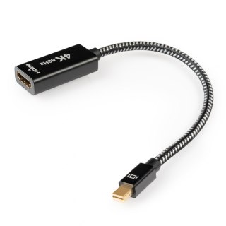 Adapter wtyk mini DP na gniazdo HDMI 4K SPMD-H03 SPACETRONIK