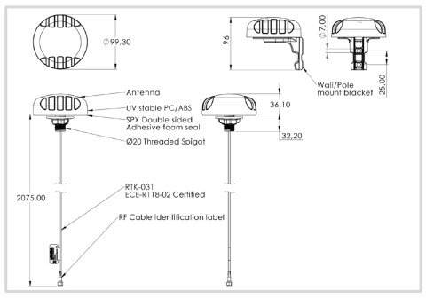 Aktywna antena GPS Poynting GPS-0001-V2-01 GLONASS POYNTING