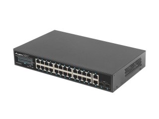 SWITCH LANBERG RSGE-24P-2S-250 24X 1GB POE+/2X GB 2X SFP RACK 19" GIGABIT ETHERNET 250W